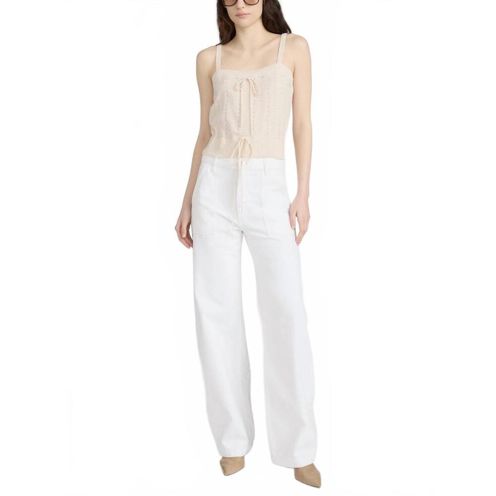 NEW FRAME the bow cargo jeans in white